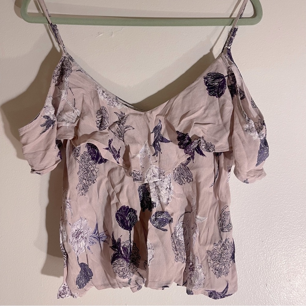 Astr The Label Cold Shoulder Top Size Small